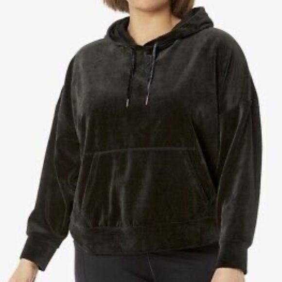 Free with Purchase - Laundry Shelli Segal Plush Hoodie Velvet Velour - Picture 1 of 8